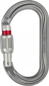 Petzl M33A SL Screw-lock Locking D-shaped Aluminium Grey Carabiner 25 kN