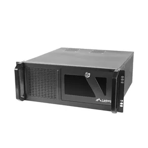 Rack chassis LANBERG SC01-4504-08B — 19" server case, ATX, 450 mm depth, 430×177×450 mm, 3×5.25" bays, 6×3.5" bays, 7 expansion slots, steel, black
