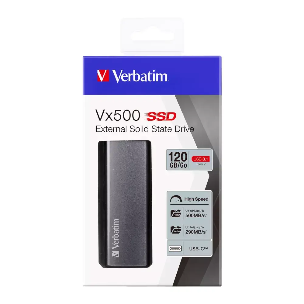 Ārējais SSD Verbatim 120GB Vx500 Photo 3
