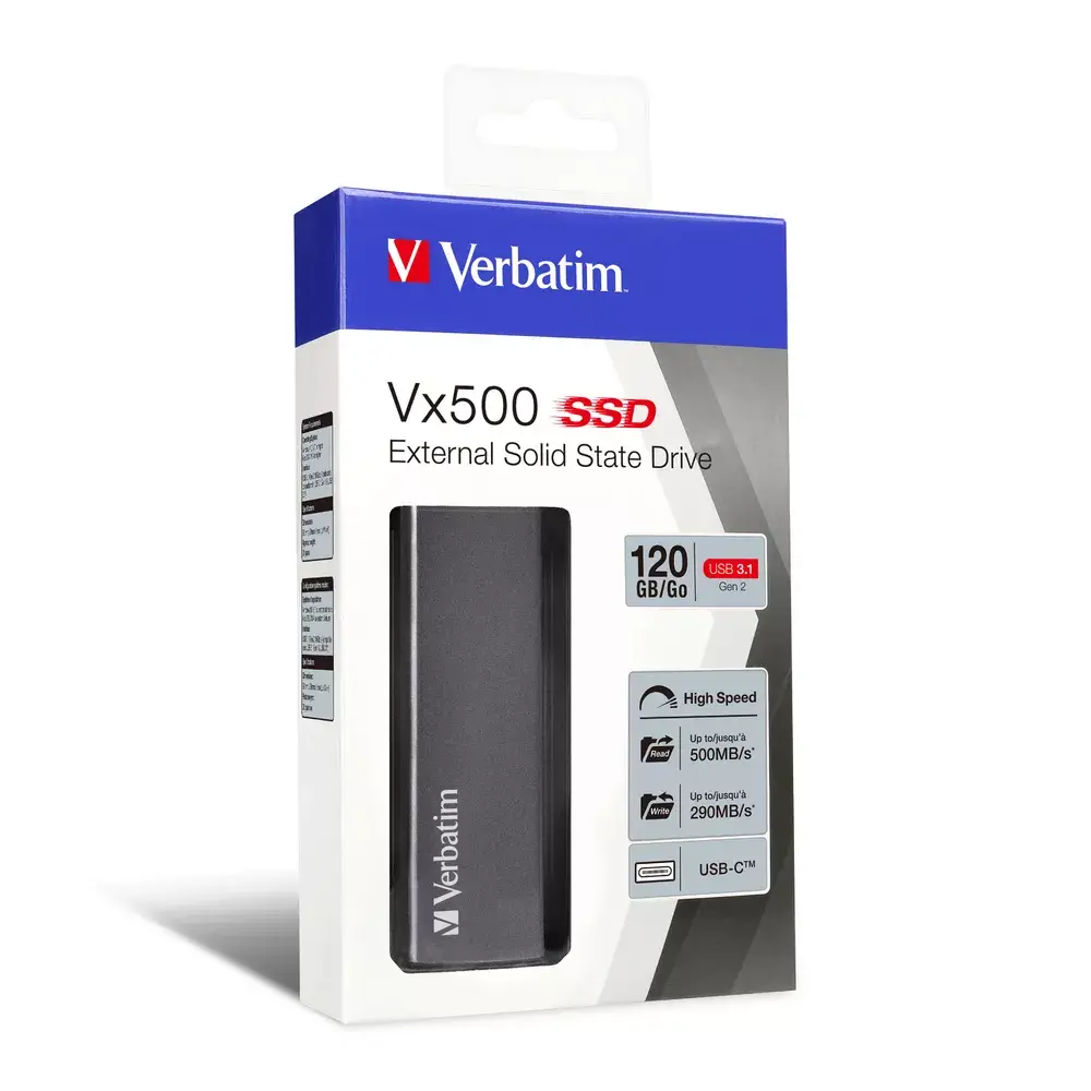 Ārējais SSD Verbatim 120GB Vx500 Photo 4