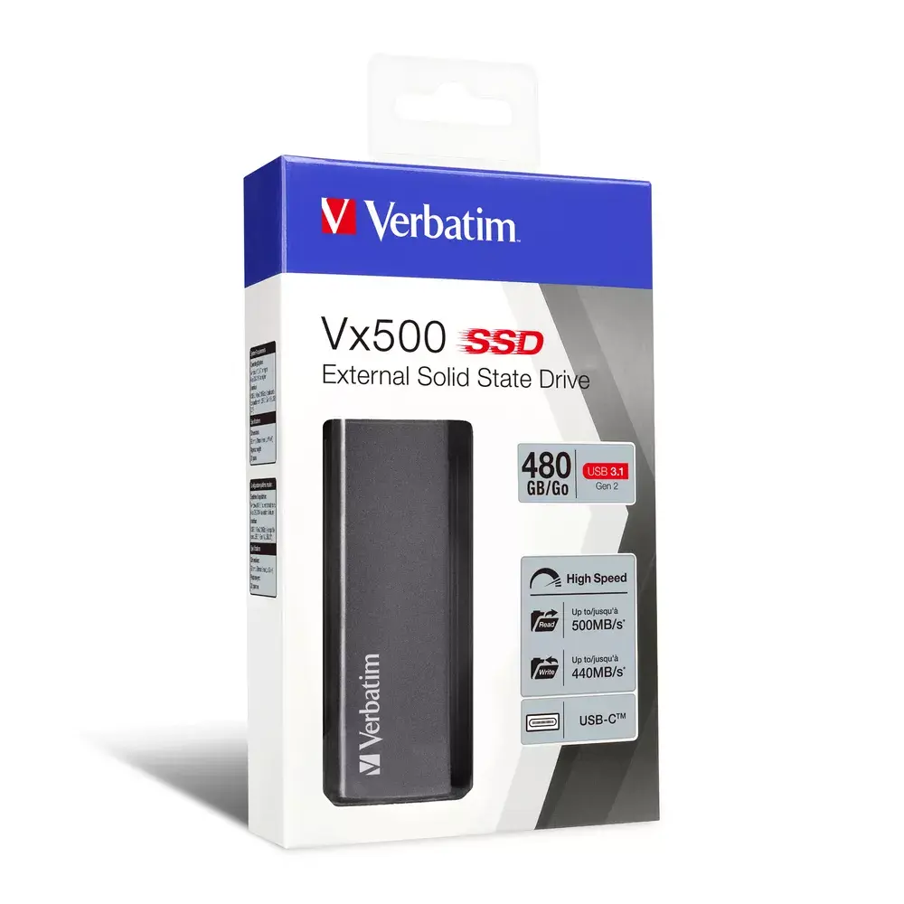 Ārējais SSD Verbatim 480GB Vx500 Photo 4