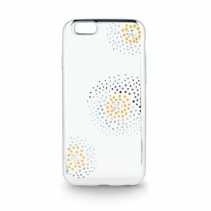 Beeyo Flower Dots Aizmugurējais Silikona Apvalks priekš Huawei Y6 / Y5 (2017) Caurspīdīgs - Sudrabs