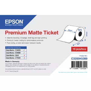Epson Premium, 80mm x 50m, 107 g/m²