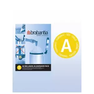 Trash bags Brabantia A 3 L, pack of 60 — small bin liners for 3-litre bins