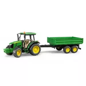 Модель трактора BRUDER John Deere 5115 M с самосвальным прицепом