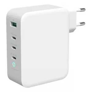Зарядное устройство Deltaco USBC-GAN04 Универсальное Белое 3 USB Type-C