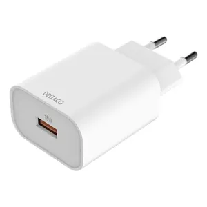 Deltaco USB-AC182 mobile device charger Universal White AC Indoor