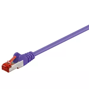 Сетевой кабель GOOBAY 95460 Cat6 S/FTP (S-STP) фиолетовый 0,25 м RJ-45—RJ-45
