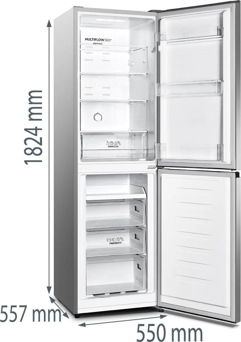 Холодильник с морозильной камерой Gorenje NRK418ECS4 Photo 4