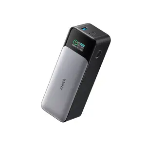Portable charger Anker 737 (A1289011) — 24000 mAh, 140W, 2× USB-C + 1× USB-A, Silver/Black