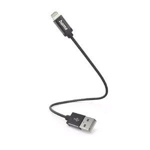 Lightning Cable Hama 00201578 0.2m Black 2.4A