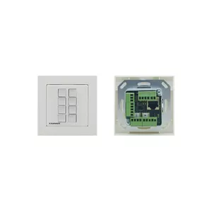 Push-button panel Kramer Electronics RC-208/EU-80/86(W) White 12V 2A