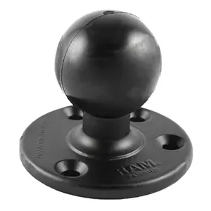 Large Round Plate with Ball RAM Mounts RAM-D-202U, black, 322 g, durable mounting plate