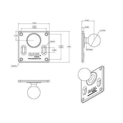 VESA Плата RAM Mounts RAM-2461U Photo 4