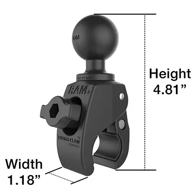 RAM Mounts Tough-Claw Small Clamp Ball Base RAP-400U Photo 2
