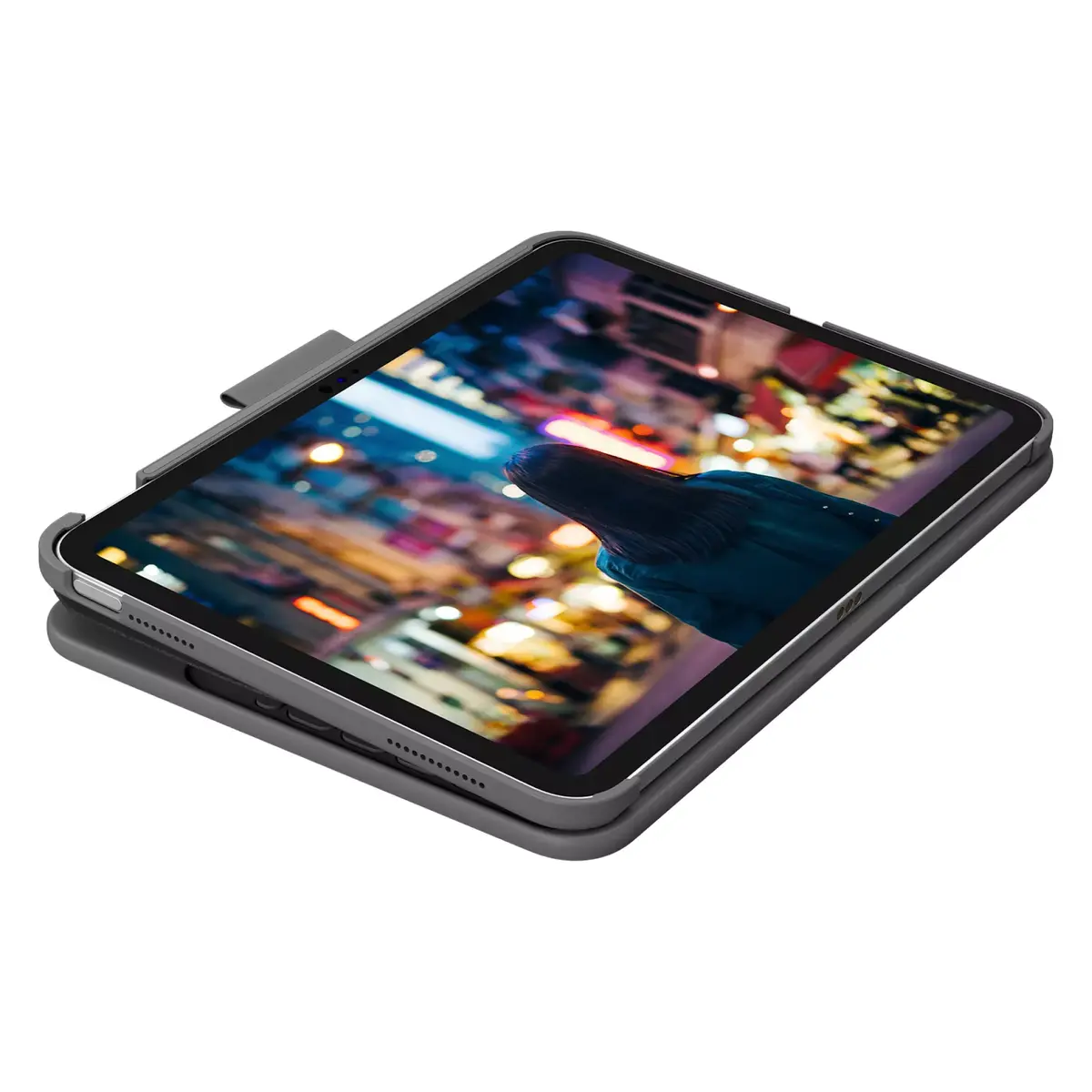 Logitech Slim Folio tastatūra QWERTZ Šveices iPad Photo 3