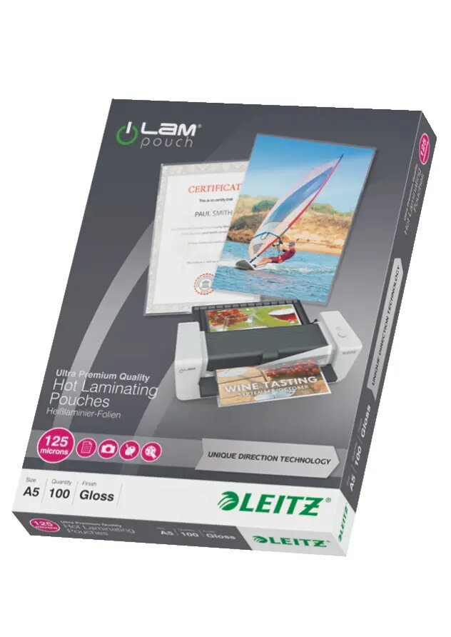 Leitz iLAM Ultra-premium Glossy A5 laminēšanas