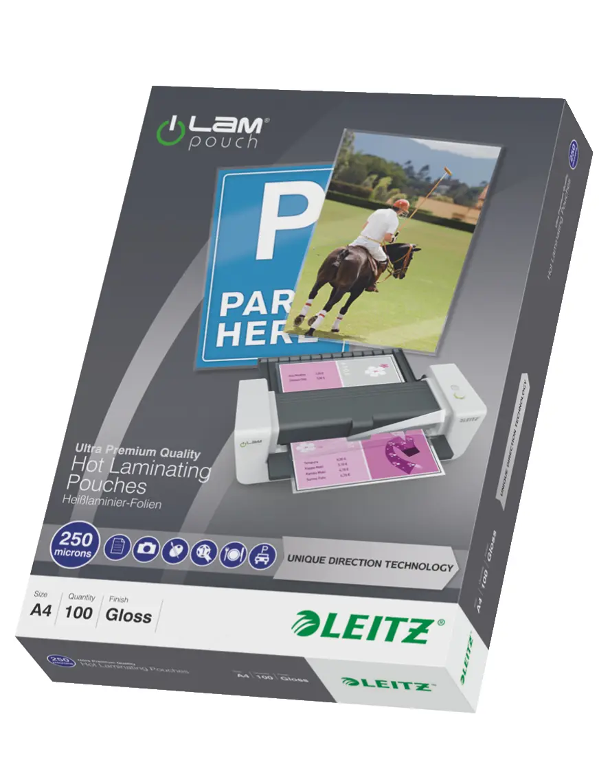 Leitz iLAM Ultra-premium Glossy A4 laminēšanas