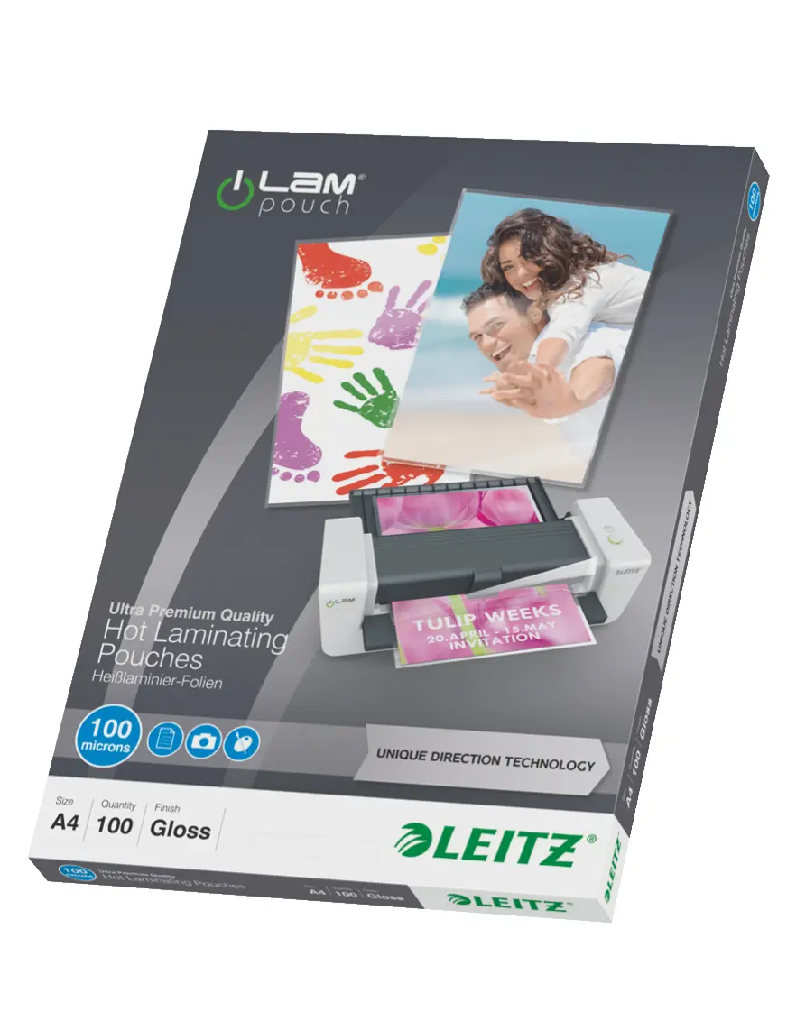 Leitz iLAM Ultra-premium Glossy A4 laminēšanas