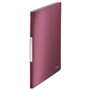 Presentation display book LEITZ 39580028, A4, polypropylene, red, 13 mm spine