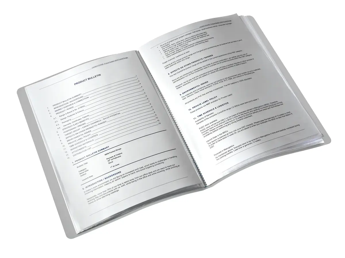 Leitz Style Display Book Black 20 Pockets Photo 3