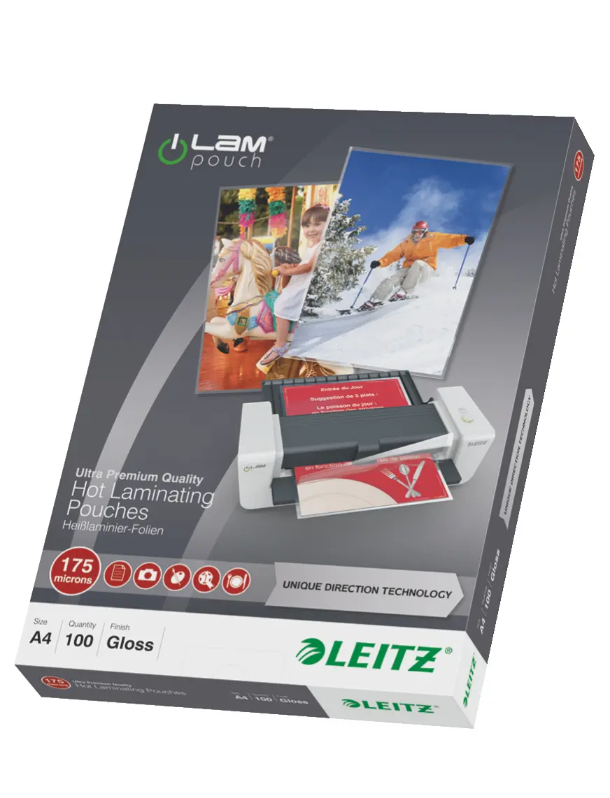 Leitz iLAM Ultra-premium Glossy A4 laminēšanas