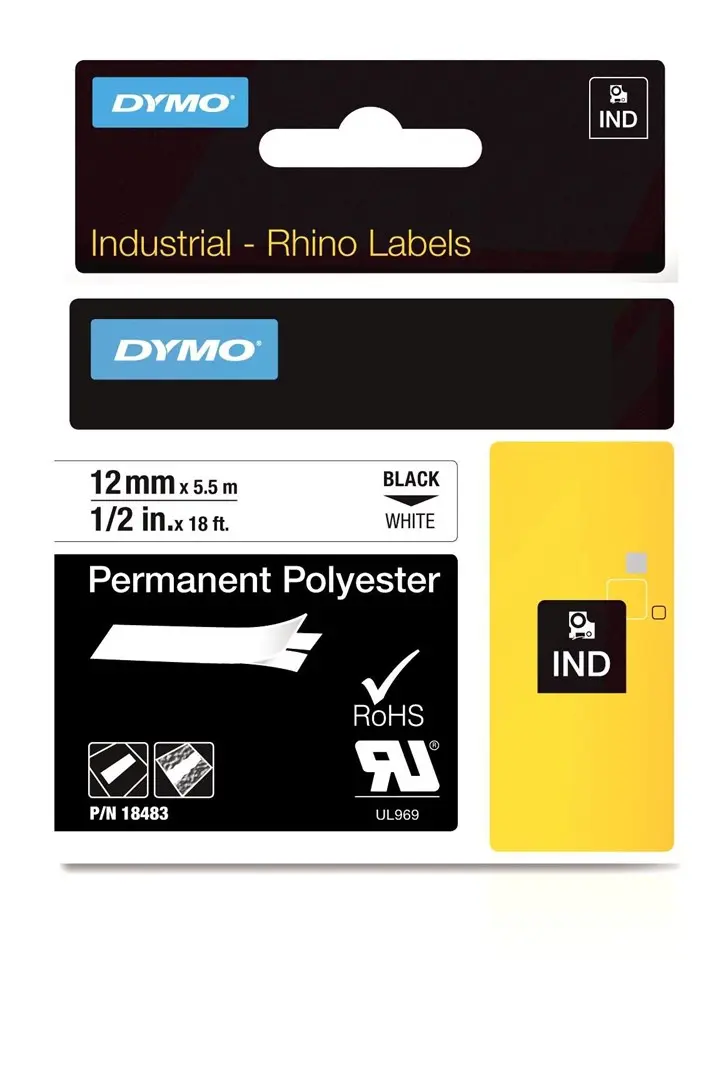 Лента для этикеток DYMO IND Permanent Polyester 18483 Photo 11