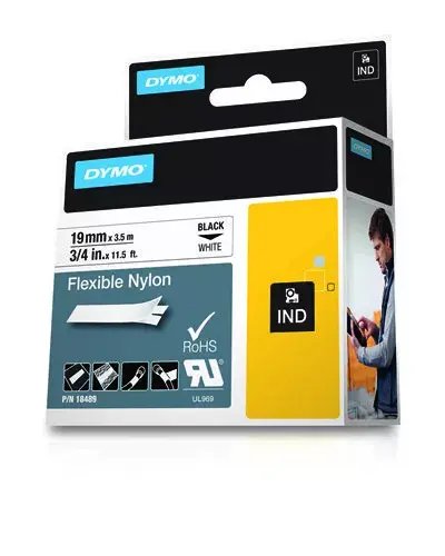 Etiķešu lente DYMO IND Flexible Nylon 18489 Photo 2
