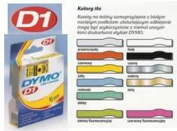 Dymo D1 S0718040 neilona lente 12 mm melns uz balta Photo 9
