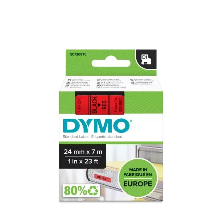 Etiķešu lente DYMO D1 Standarta 24mm Photo 2
