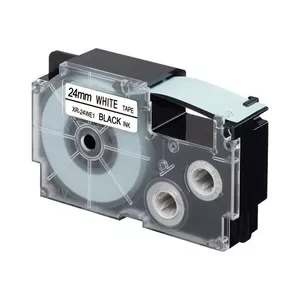 Label-making tape Casio XR-24WE1 Black on white