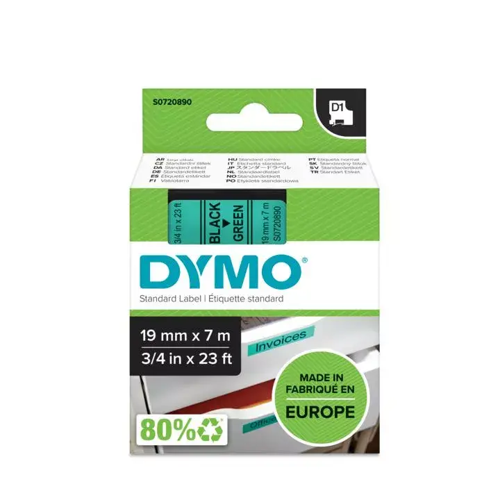Etiķešu lente DYMO D1 Standarta 19mm Photo 2