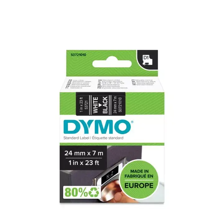 Etiķešu lente DYMO D1 Standarta 24mm Photo 2