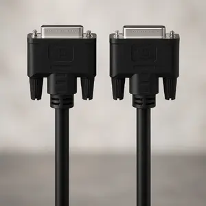 DVI кабель Hama 00300104 1.5 м DVI-I Черный