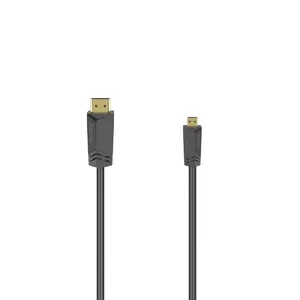 Hama 00205016 HDMI kabelis 1,5 m HDMI Type A (Standard) HDMI Type D (Micro) Melns