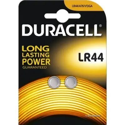 Vienreizlietojama sārmainā baterija Duracell LR44, 1