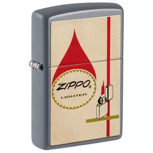 Windproof metal lighter Zippo 48496 — refillable pocket lighter, classic flip-top design