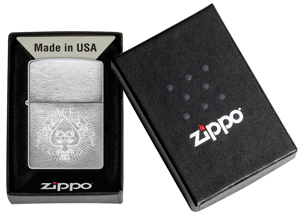 Šķiltavas Zippo 48500 Spade Skull