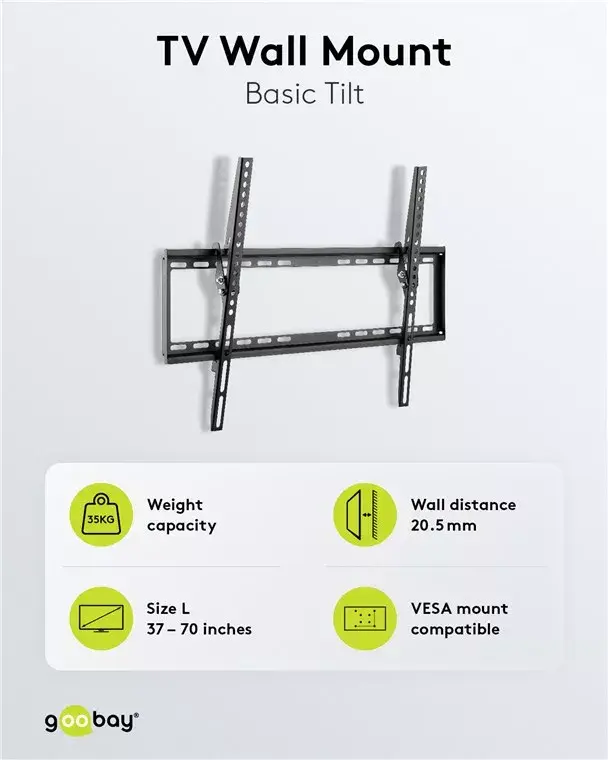 Goobay TV wall mount Basic TILT (L) Photo 10