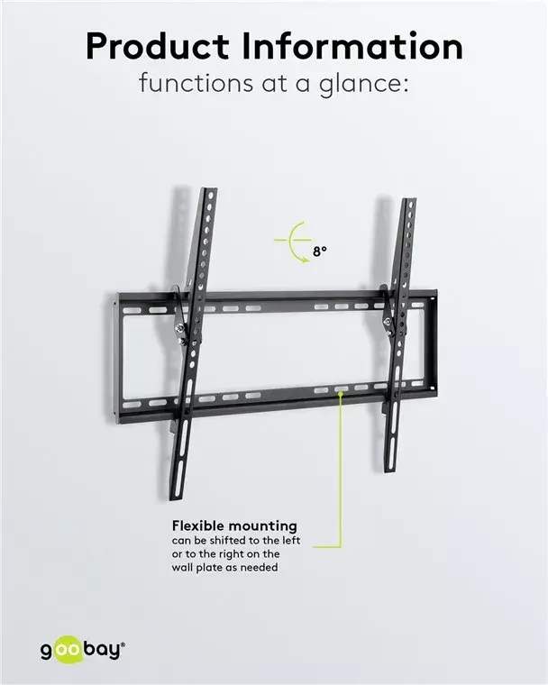 Goobay TV wall mount Basic TILT (L) Photo 12