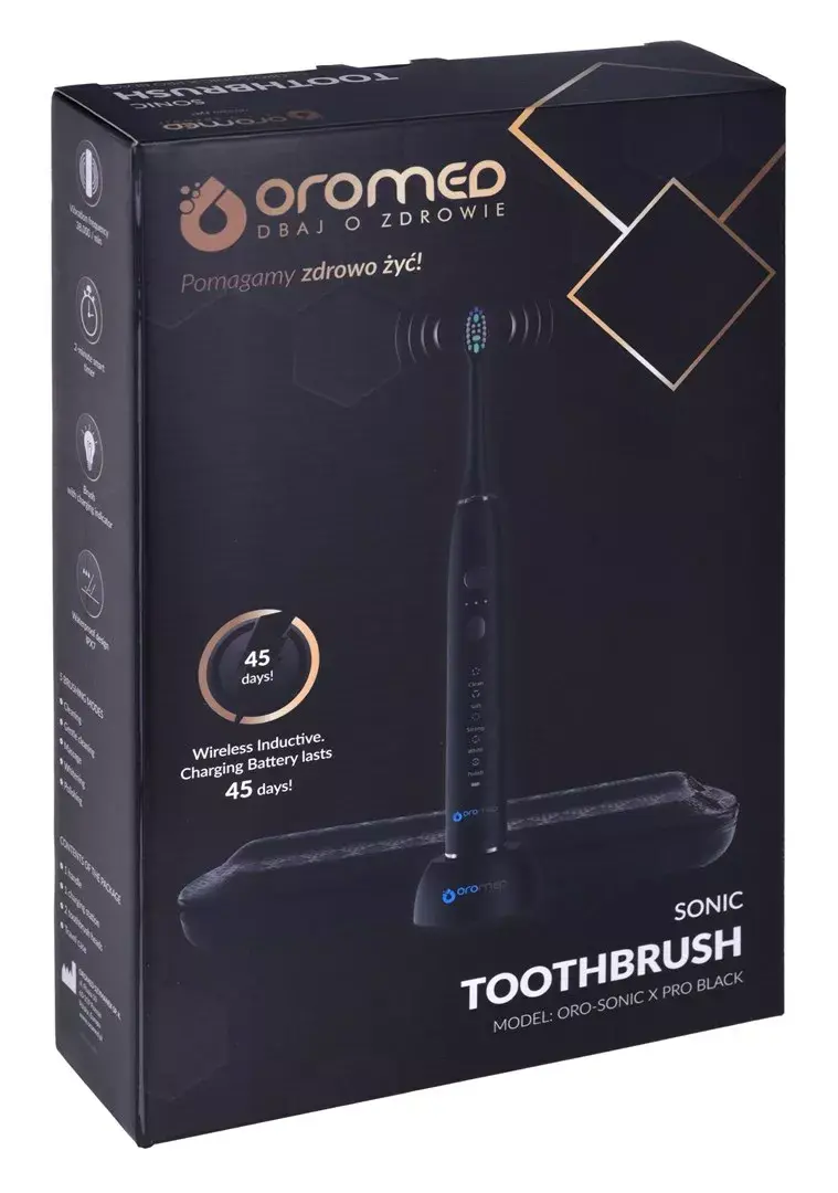 ORO-MED ORO-SONIC X PRO BLACK звуковая зубная щетка Photo 7