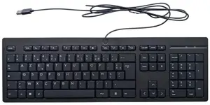 Wired Keyboard HP Full-size AZERTY M27527-051 USB connection, full-size layout