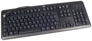 Клавиатура HP 672647-083 полноразмерная USB датская черная — проводная мембранная
