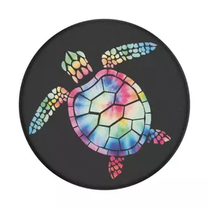 Grip PopSockets PopGrip Pshychedelic Turtle Melns Daudzkrāsains Universāls