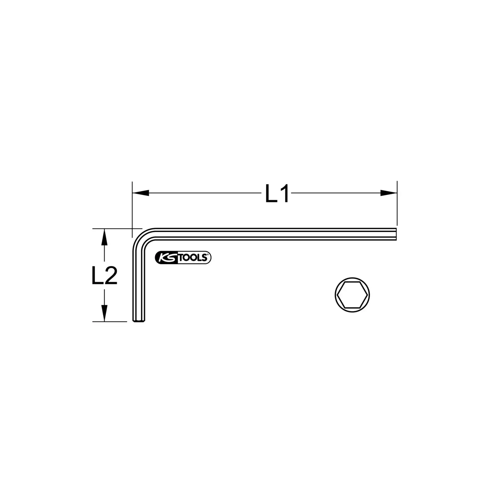 KS Tools 151.26009 hex key 151.26009 Photo 2