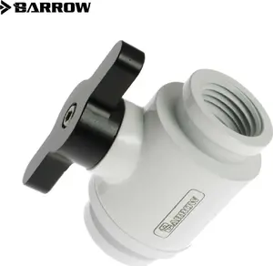 Ball valve Barrow TLQFS-V1 10 mm G1/4, white/black finish
