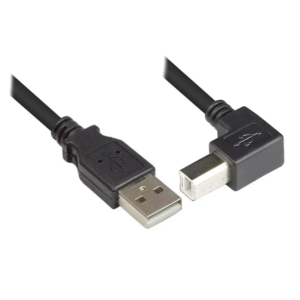 Кабель USB 2.0 Techly A male / B male угловой 1м ICOC U-AB-10-ANG Photo 3