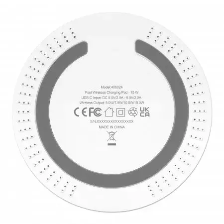 MANHATTAN Wireless Charging Pad 15W (Qi) Photo 3