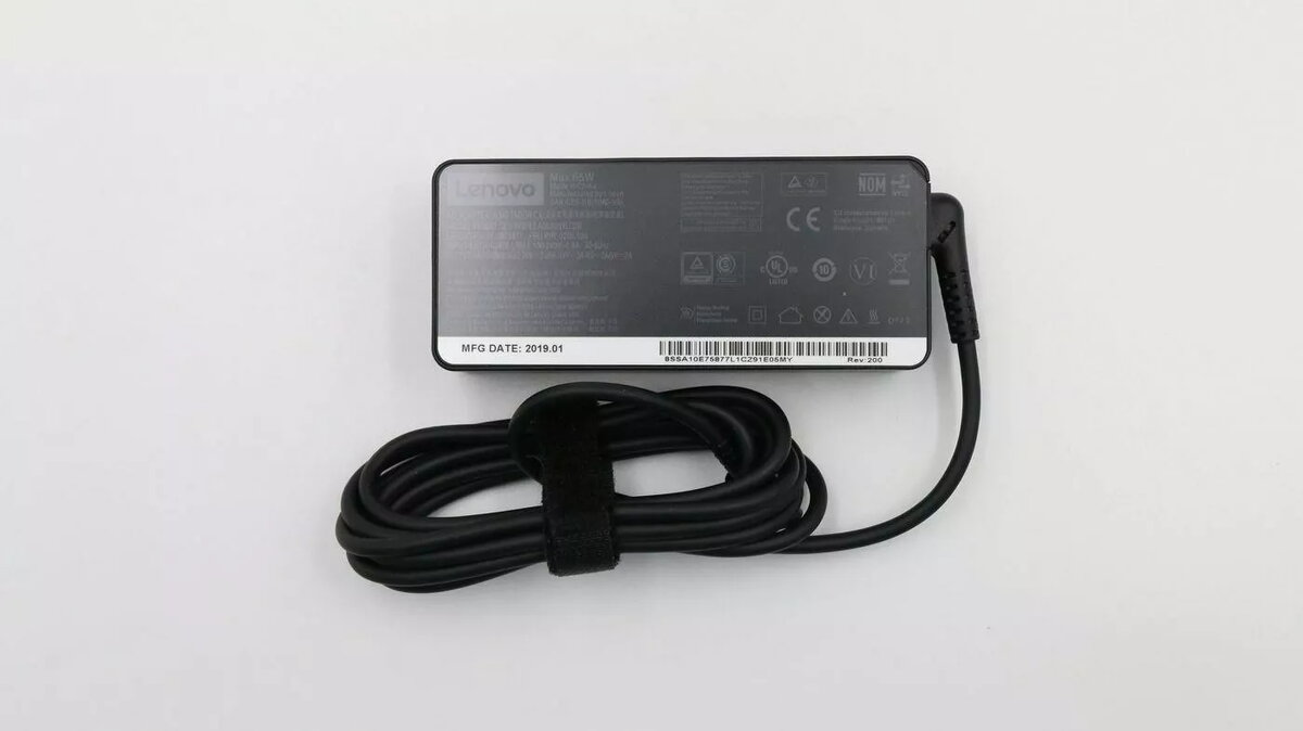Klēpjdatora adapteris Lenovo FRU02DL109 65W, divu