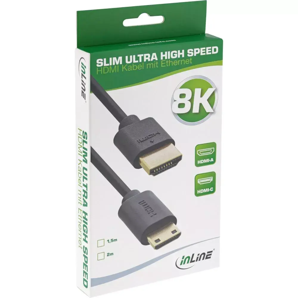 InLine Slim Ultra High Speed HDMI Cable AM/CM 8K4K Photo 2